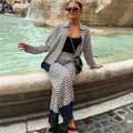 Women's Casual Lapel Long Sleeved Flower Printed Shirt and Pants Set