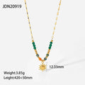 Heart Pendant Chain Necklace for Women Stainless Steel