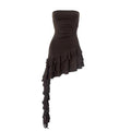 Women'S Sleeveless Backless One-Shoulder Dress