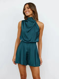 Ruffled Women Playsuits  Backless High Waist - Norellé
