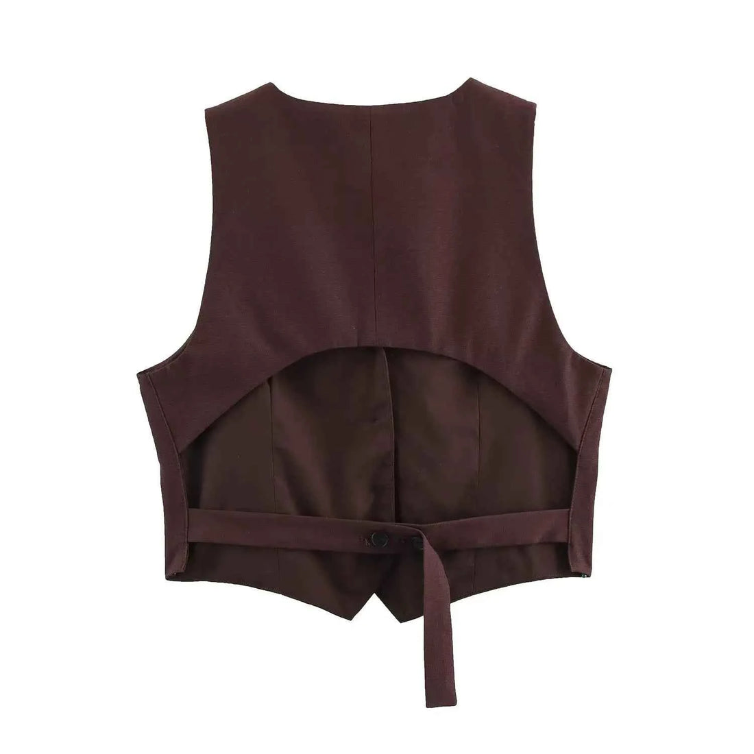 Women's Pants Set with Back Opening Design Tank Top Loose Fold Pants