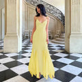 Backless Long Suspender Dress Woman
