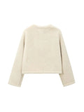 Thick Warm Faux Fur Jacket for Women, Long Sleeve Coat - Norellé