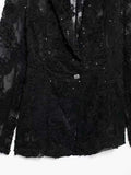 Solid Lace Loose Women Jacket