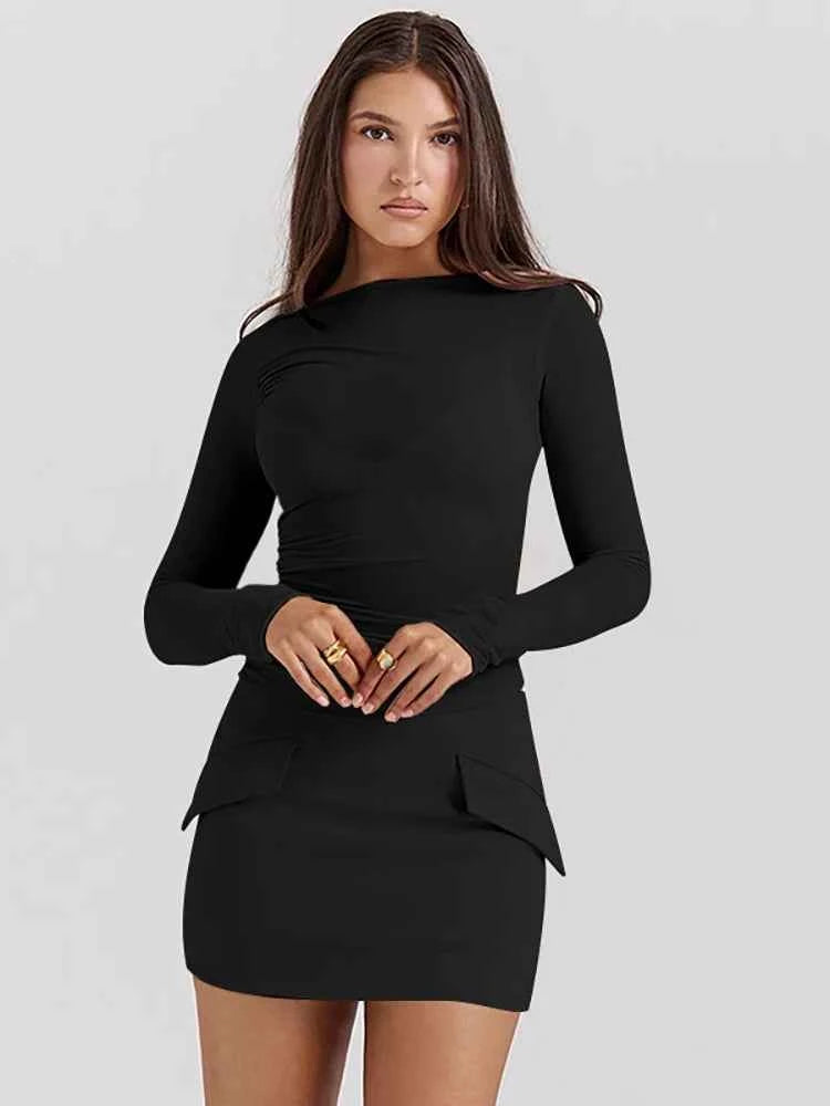 Patchwork Round Neck 3 piece Sets Women