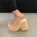 Ultra High Heel Sandals Platform Shoes for Women