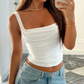 Women Tank Tops Summer Backless Streetwear Casual Slim - Norellé