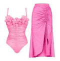 2PC Ruffe Bikini Set Women Swimwear Push Up Swimsuit Bottom Print Brazilian Biquini Bathing Suit - Norellé