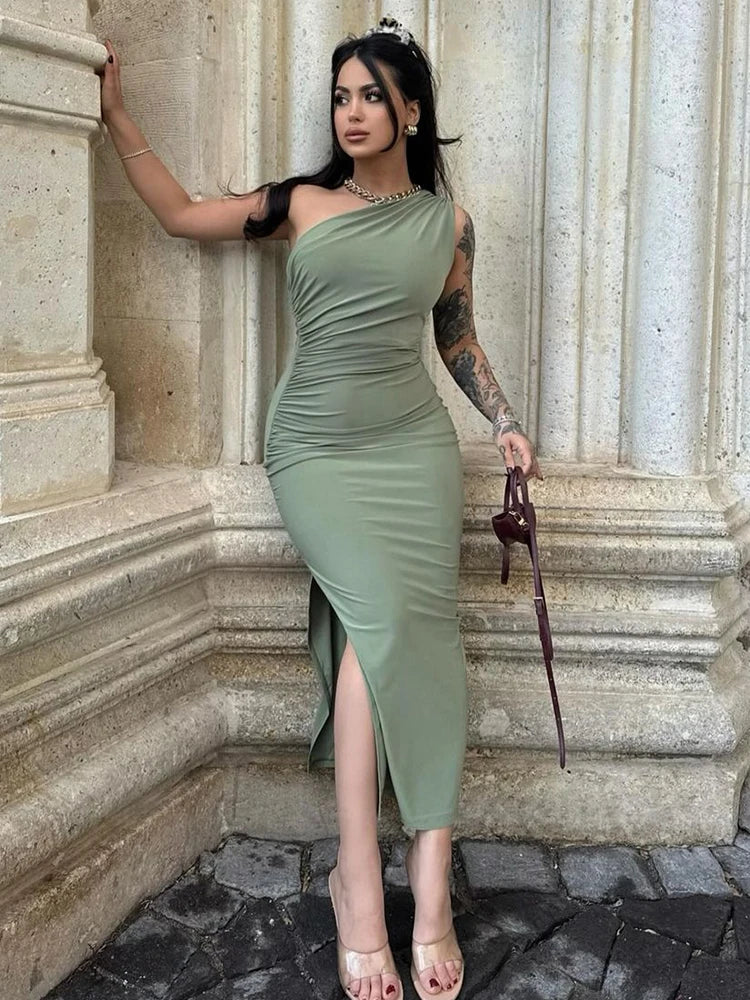 Dress Women Fashion Split Sleeveless Backless - Norellé