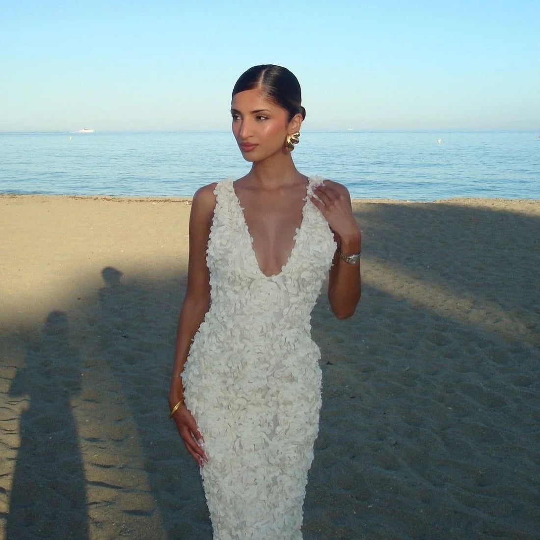 Elegant Flower Applique Dresses - Norellé