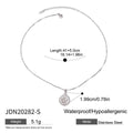 Stainless Steel Silver Color Angel Pendant Necklace