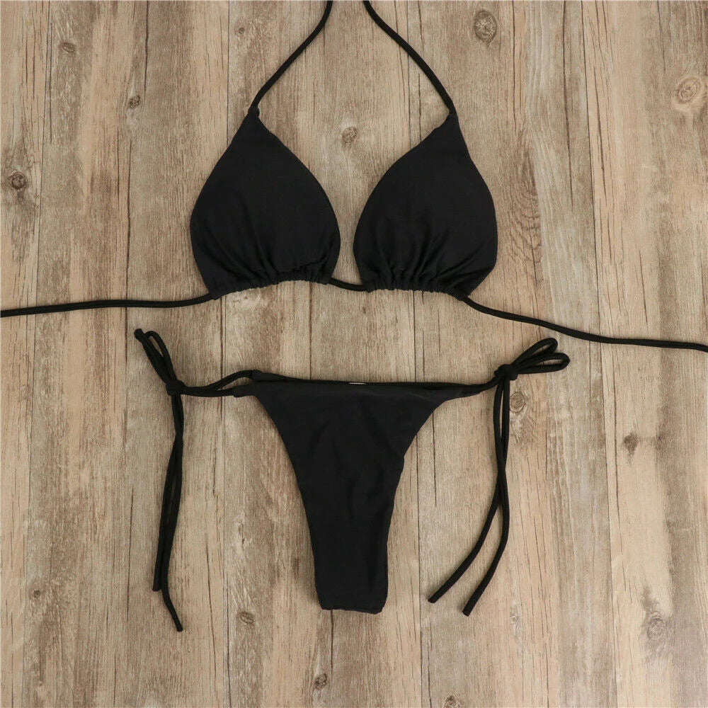 2Pcs Summer Women Bikini Set Side Tie - Norellé