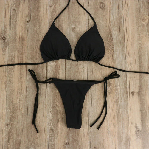2Pcs Summer Women Bikini Set Side Tie - Norellé