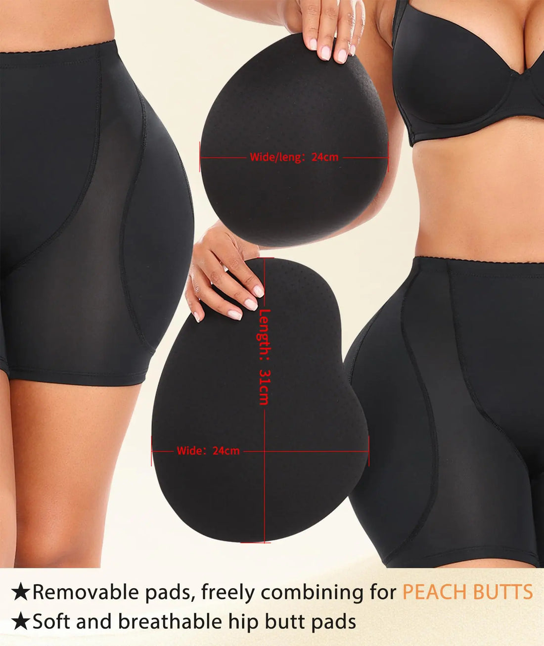 Women Hip Padded Booty Lifter Shapewear