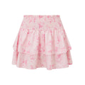 Women's Floral Print Ruffled Skirt High Rise