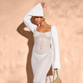 Knitted Blouse Beach Bikini Swimsuit Sun-protective - Norellé