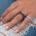 Three-color Full Rhinestone Zircon Ring Niche High Sense Women's Ring Ring - Norellé