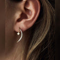 Women's XINGX Crescent Moon Earrings Fashion Micro Inlay - Norellé