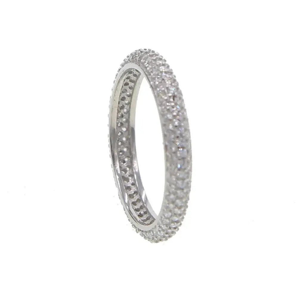 Three-color Full Rhinestone Zircon Ring Niche High Sense Women's Ring Ring - Norellé