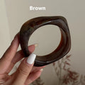 Acrylic Bracelet Exaggerated Ins Style Irregular Translucent - Brown - electronic accessories