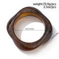 Acrylic Bracelet Exaggerated Ins Style Irregular Translucent - Dark Coffee Color - electronic accessories
