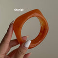 Acrylic Bracelet Exaggerated Ins Style Irregular Translucent - Orange - electronic accessories