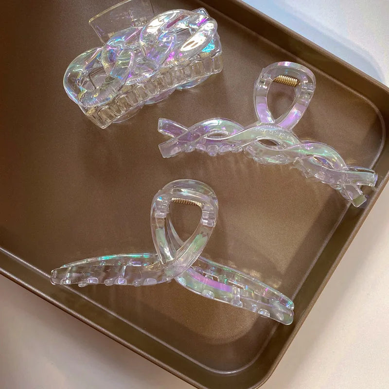 Acrylic Hair Clip Geometry Hairpin