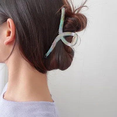 Acrylic Hair Clip Geometry Hairpin - FJ03-11cm