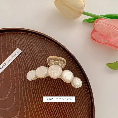 Acrylic Hair Clip Geometry Hairpin - FJ06-7cm