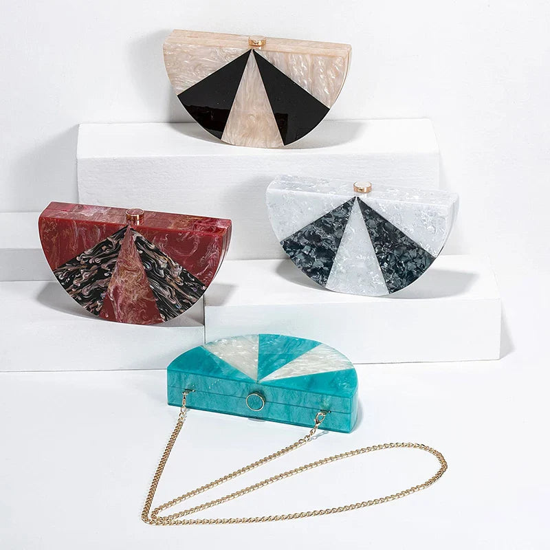 Acrylic Shoulder Crossbody Bag Clutch