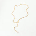 Adjustable Length Freshwater Pearl Necklace - Gold N6793 - electronic accessories