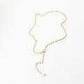 Adjustable Length Freshwater Pearl Necklace - Gold N6793 - electronic accessories