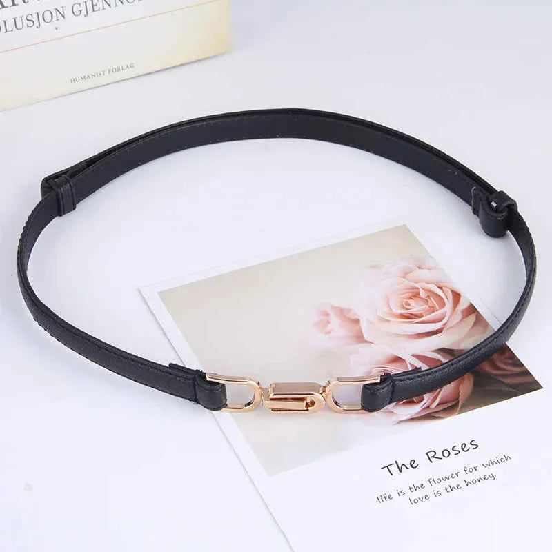 Adjustable PU Leather Ladies Dress Belt