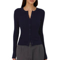 Autumn Winter Sweater Cardigan Women - Navy Blue / S