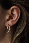 Women's XINGX Crescent Moon Earrings Fashion Micro Inlay - Norellé