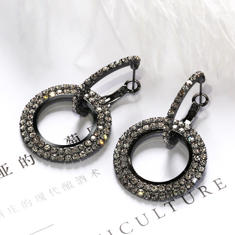 Rhinestone Earrings Fashion Creative Long Women - Norellé