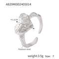 18K Gold Retro Easy Matching Design Geometric Inlaid Zircon Ring - Norellé