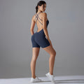 Backless Sporty Tight Jumpsuit