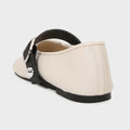 Ballet Flats Buckle Strap Soft Leather