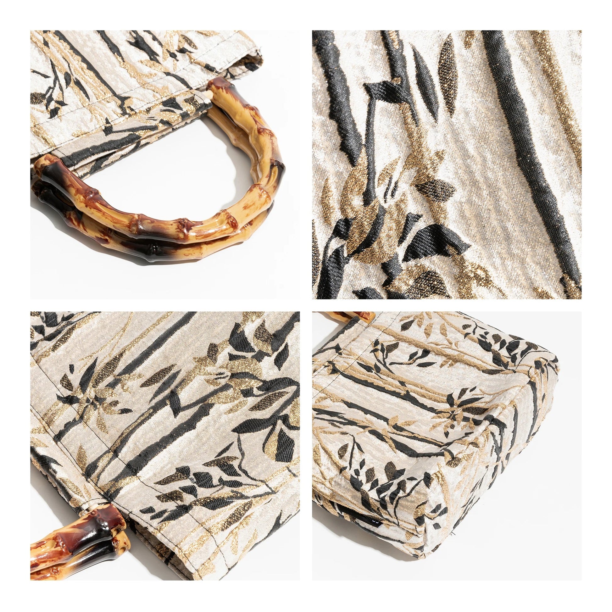 Bamboo Embroidery Clutch Bag