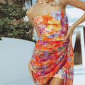 Sleeveless Printed Short Skirt - Norellé