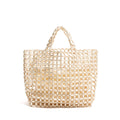 Beaded Weave Handmade Tote Handbags - M 1