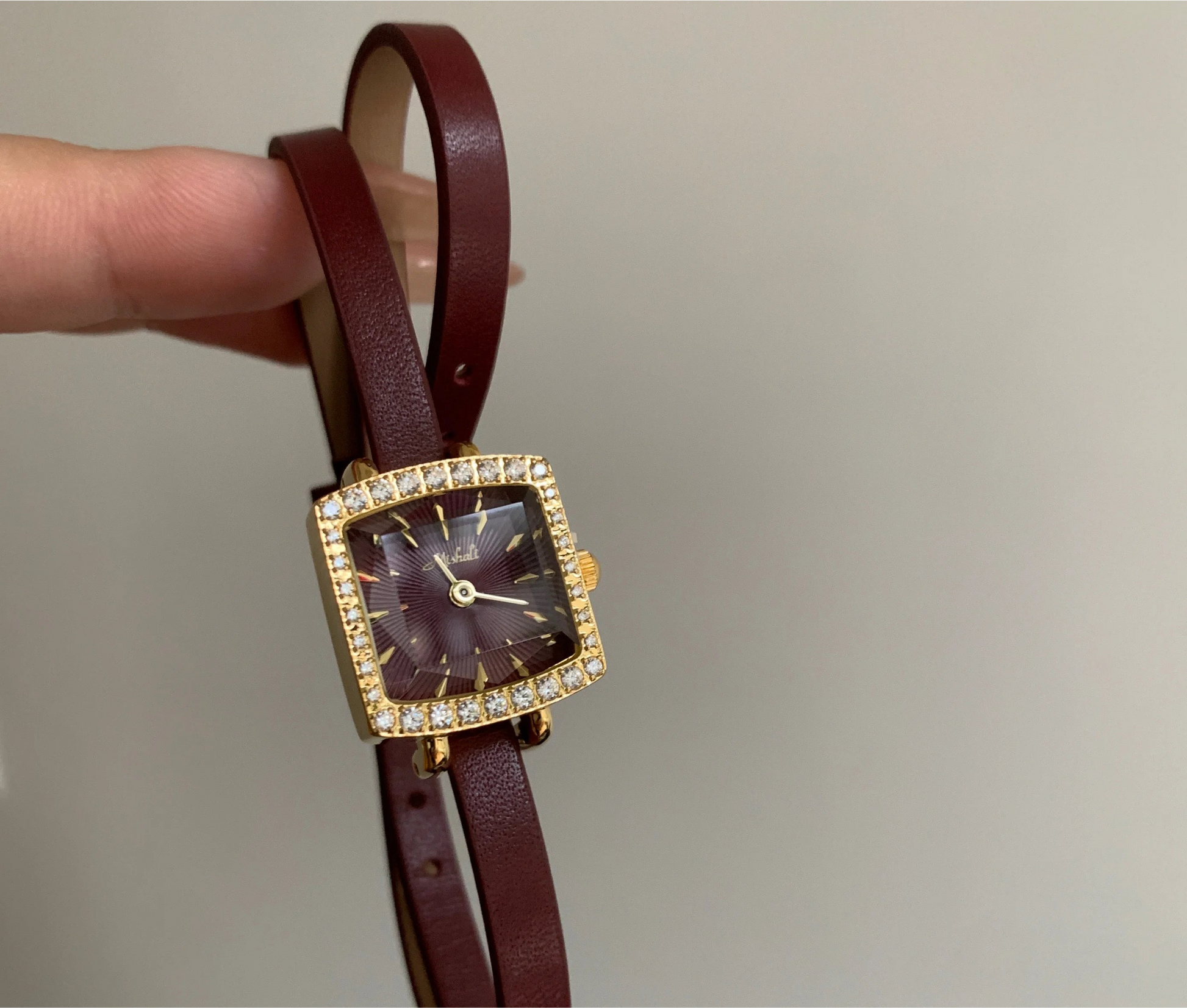 Belt Women's Watch Flower Dial