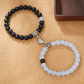 Black And White Love Magnet Suction Couple Bracelet Pair - ZJ14053 - electronic accessories
