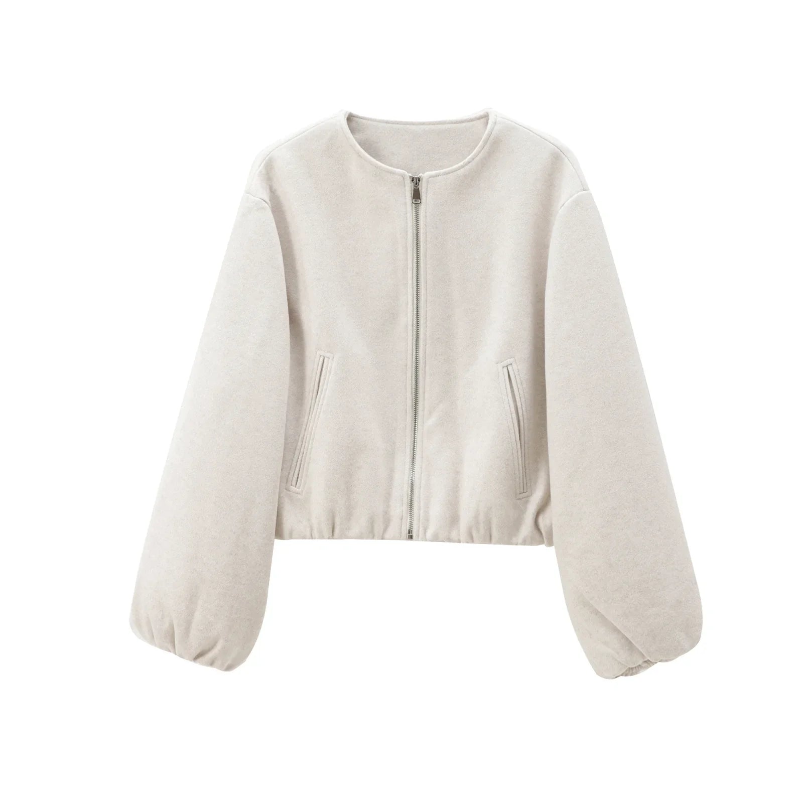 Black Bomber Jackets for Women - Beige / M