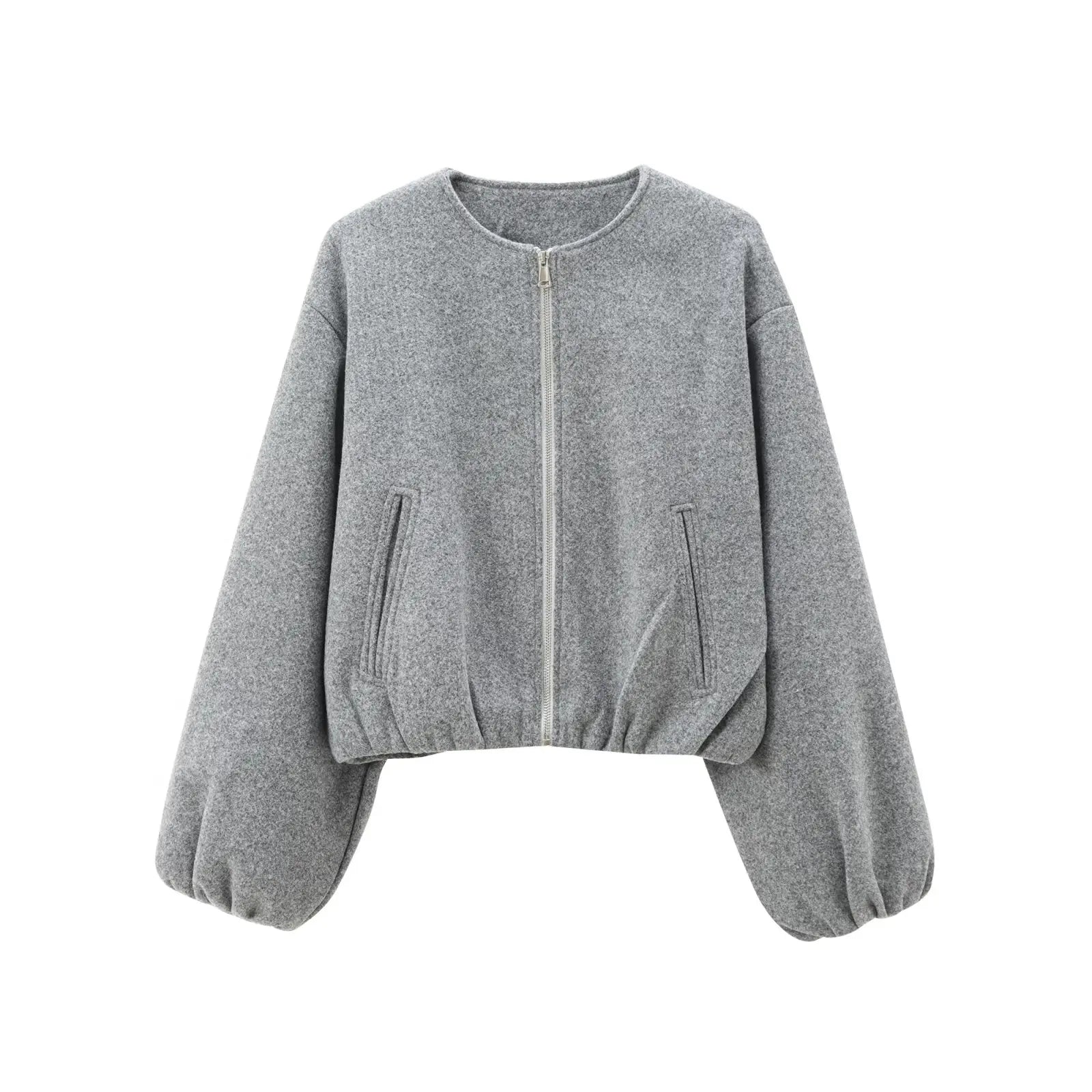 Black Bomber Jackets for Women - GRAY / L
