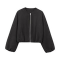 Black Bomber Jackets for Women - black / L