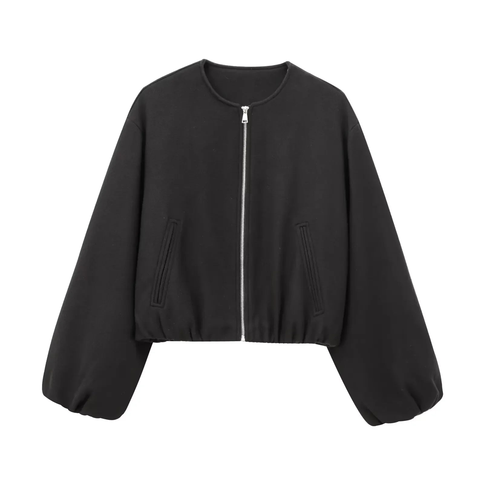 Black Bomber Jackets for Women - black / L