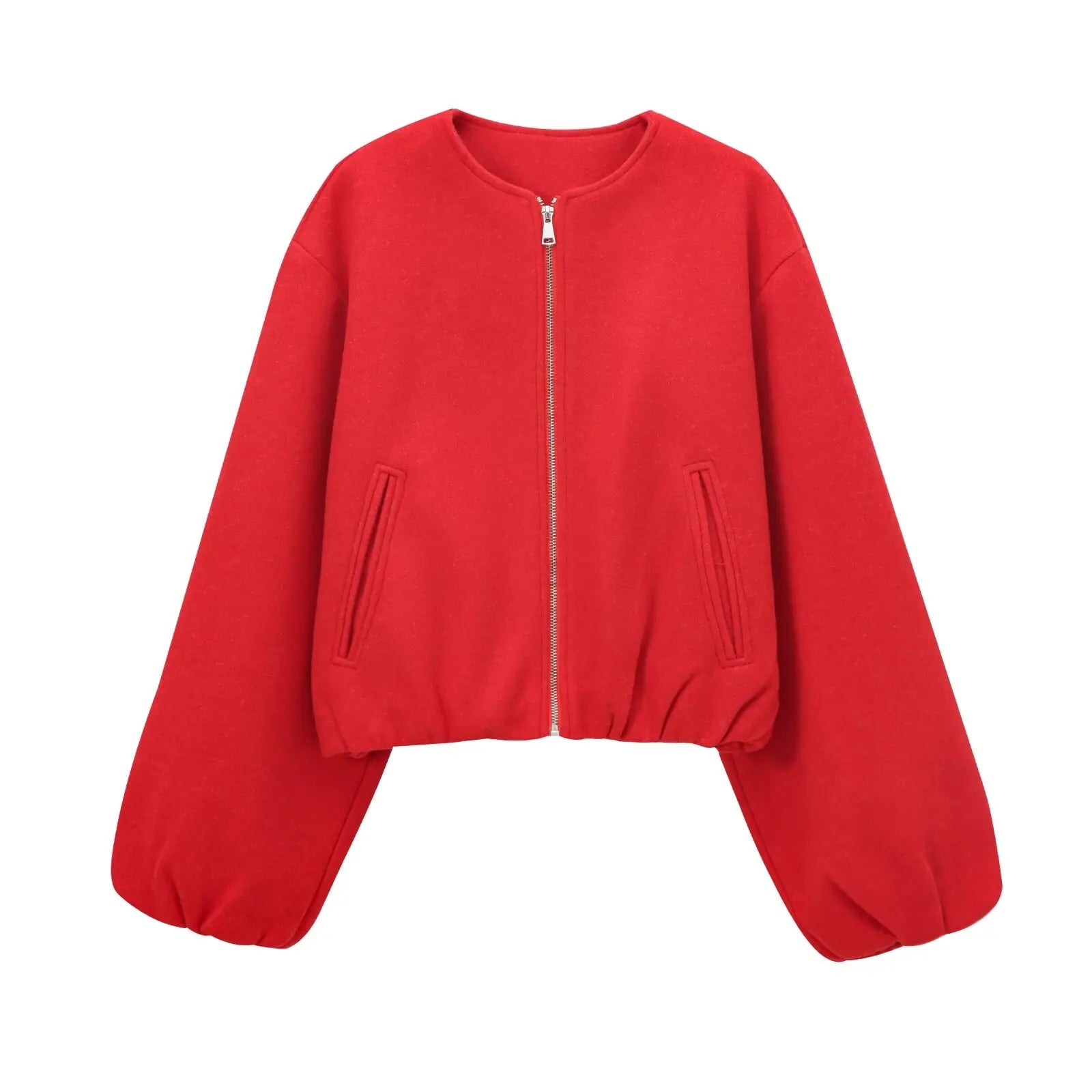 Black Bomber Jackets for Women - Red / M