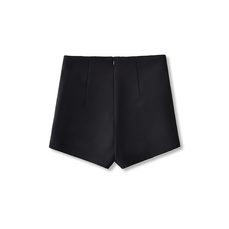 Black High Waist Casual Suit Pants Women’s Loose Feeling - Other